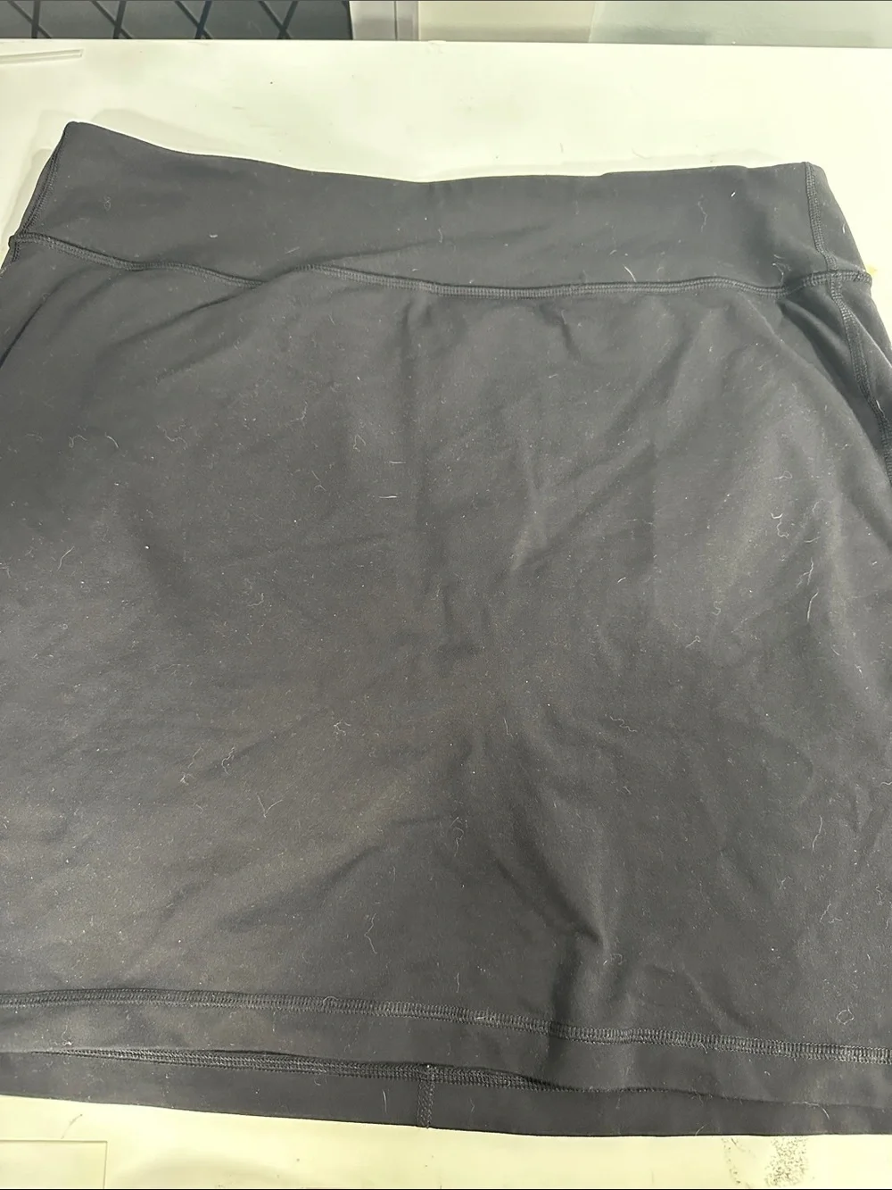 2 Duluth Trading Co Purple & Black Mini Skorts